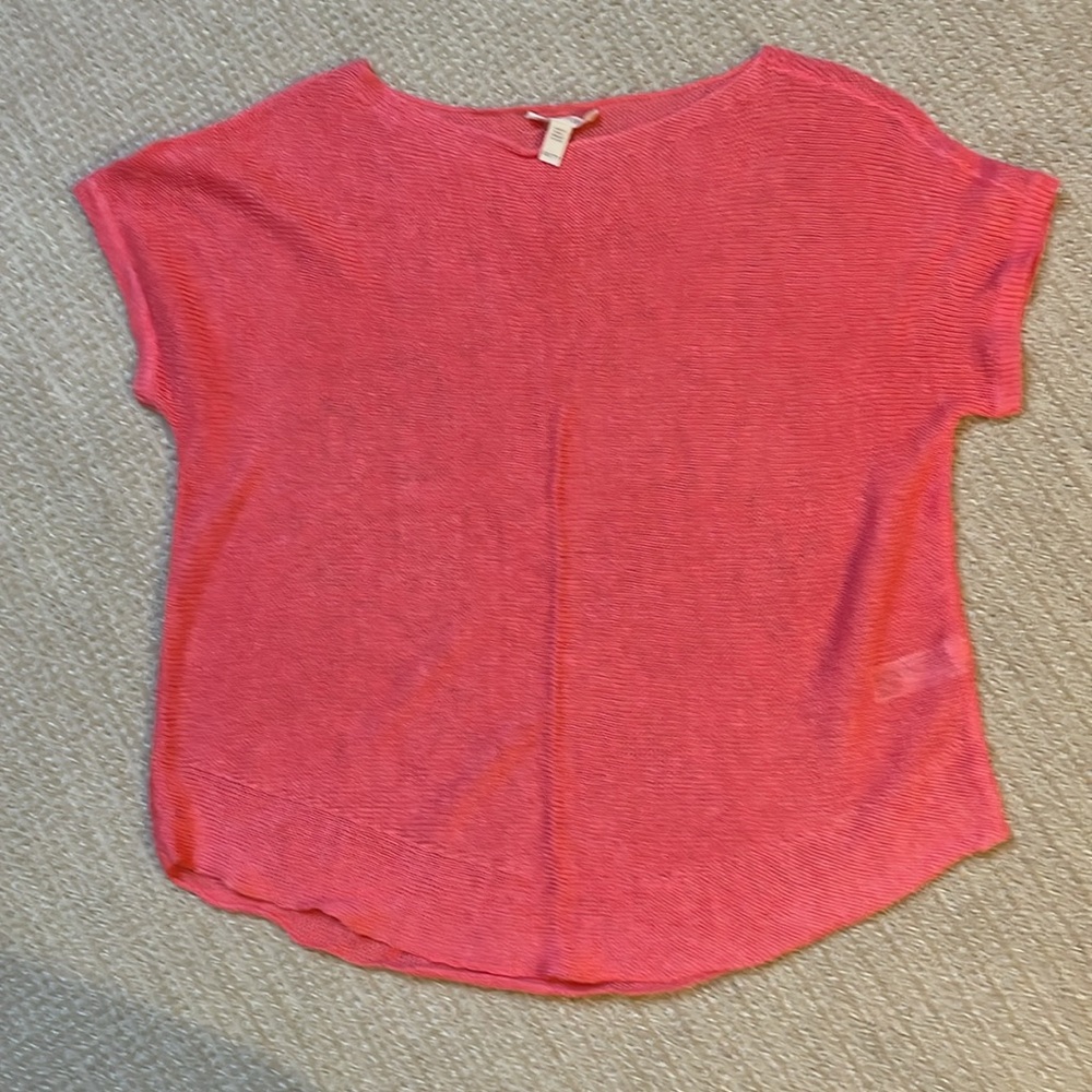 Eileen Fisher Women's Pink Linen Top